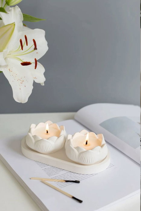 Aberto Design Set de Velas Aromatizadas de Vainilla (2 Piezas) Aberto Design Set de Velas Aromatizadas de Vainilla (2 Piezas)